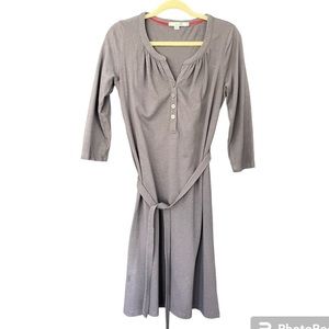 BODEN Women’s Casual Belted Dress - Size 6R  - Gray